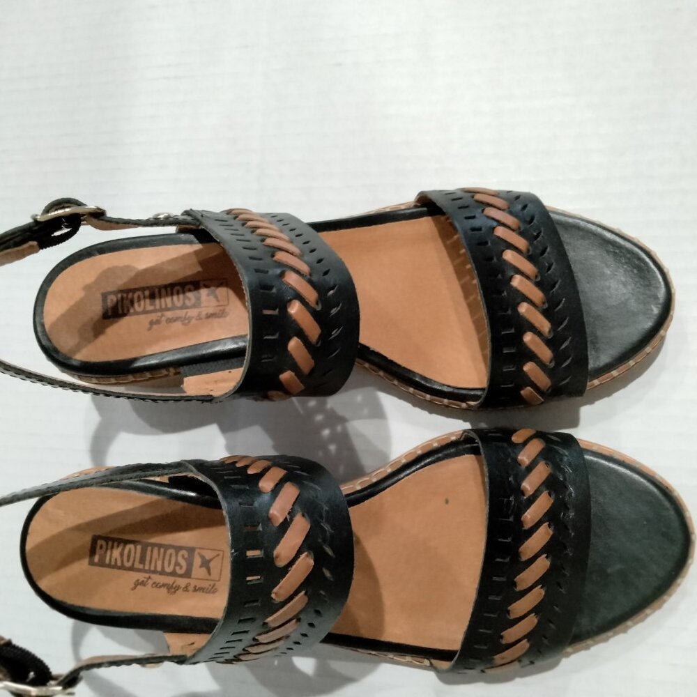 Pikolinos Blanes Women's Leather Slingback Heel Sandal, Size 39, Original Box - Picture 10 of 14